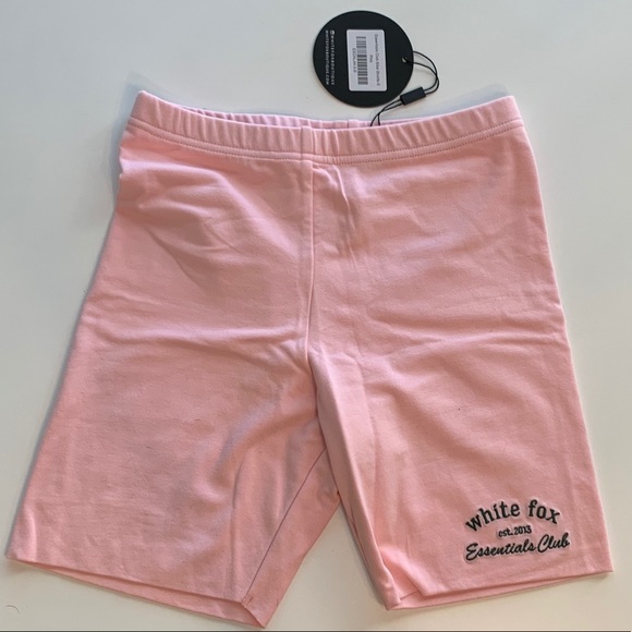 White Fox Boutique Pants - White fox pink bike shorts